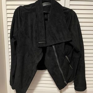 BLANK NYC Black Suede Jacket Size S